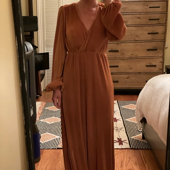 Baltic born Venus saffron pleated maxi dress. Size XS - Picture 4 of 4